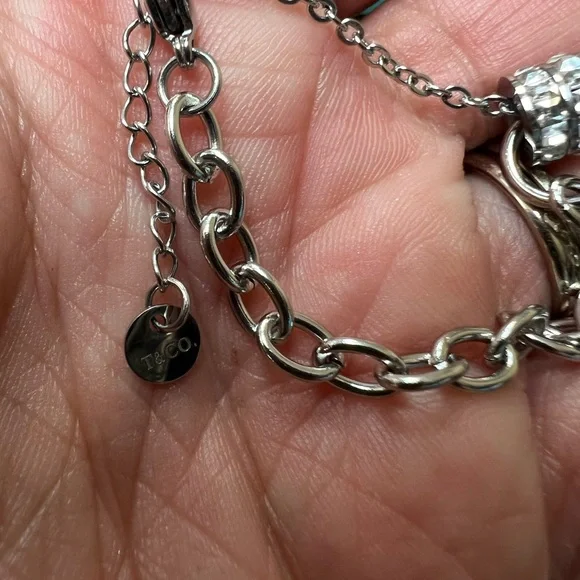 Tiffany & Co. Silver Bracelet with Lock Charm (box included) - Picture 5 of 8